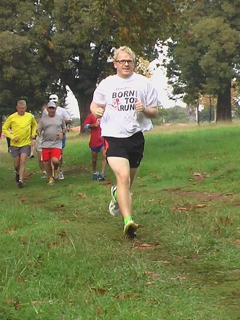 Geoffrey running the Roodepoort parkrun