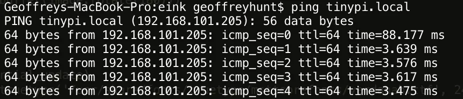 tiny pi ping